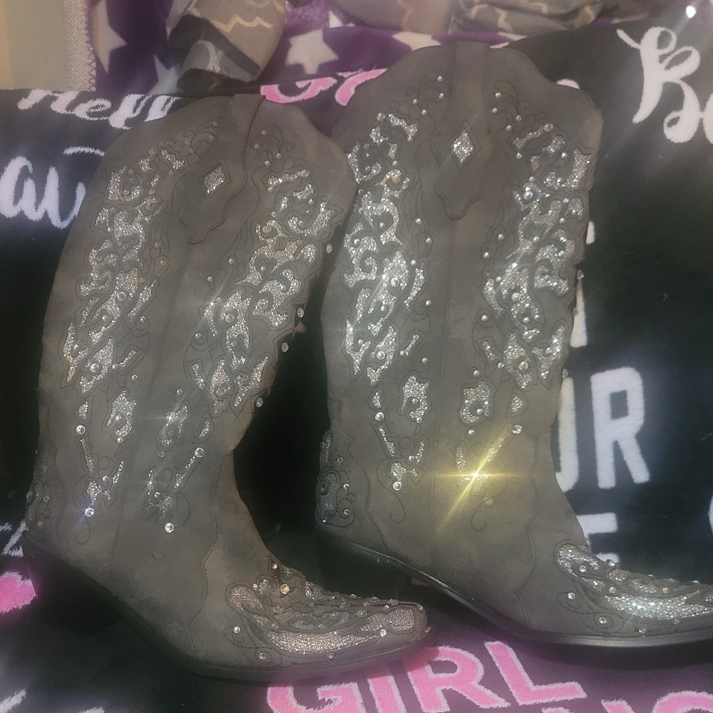 So Simpok retro women western cowgirl boots